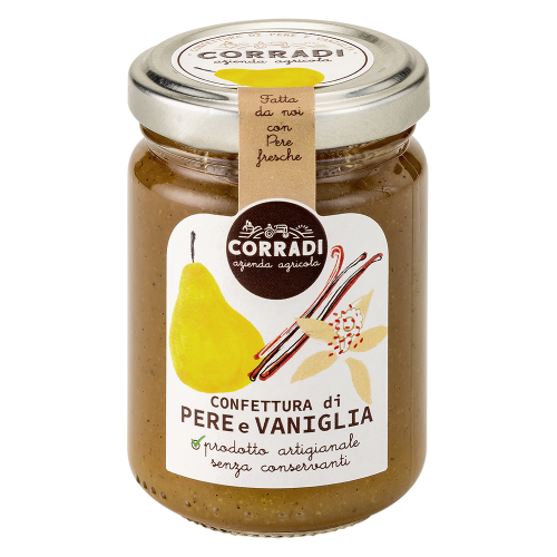 Confettura pere e vaniglia azienda agricola corradi